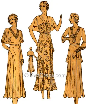 1930 Tea Frocks D30-1011