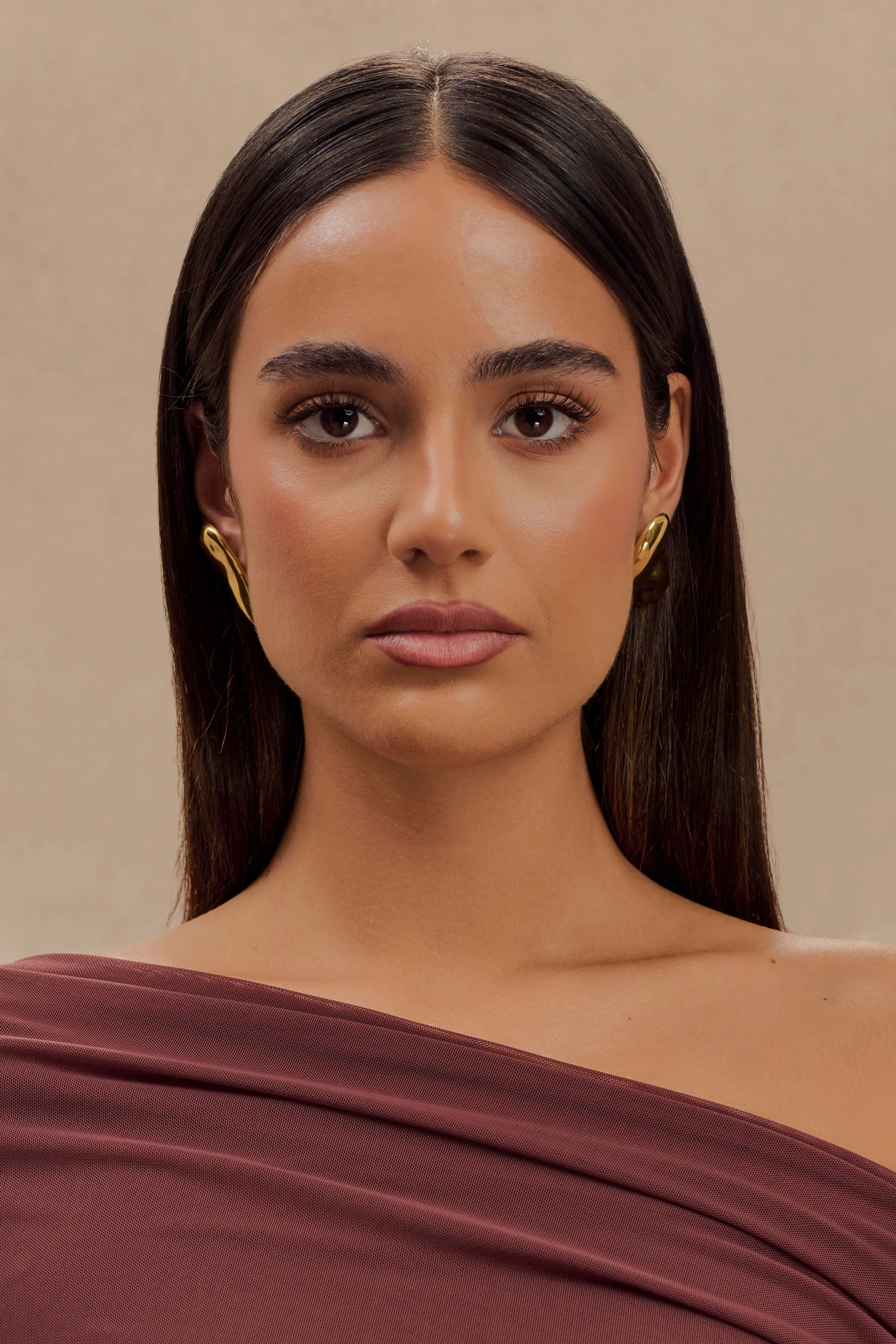 Alicia Horizontal Earrings - Gold