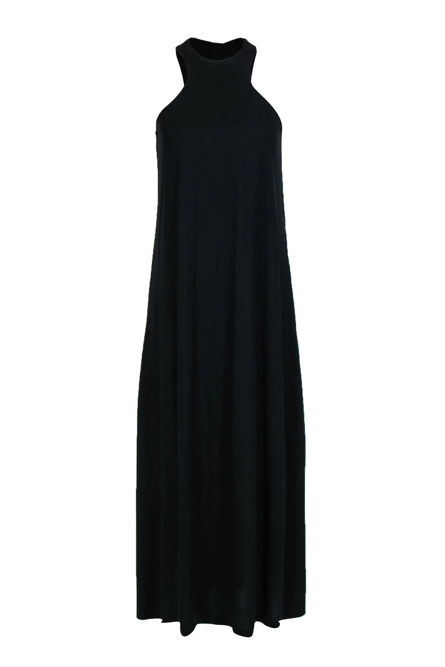 All Saints - Black Racer Top Maxi Dress Sz 2