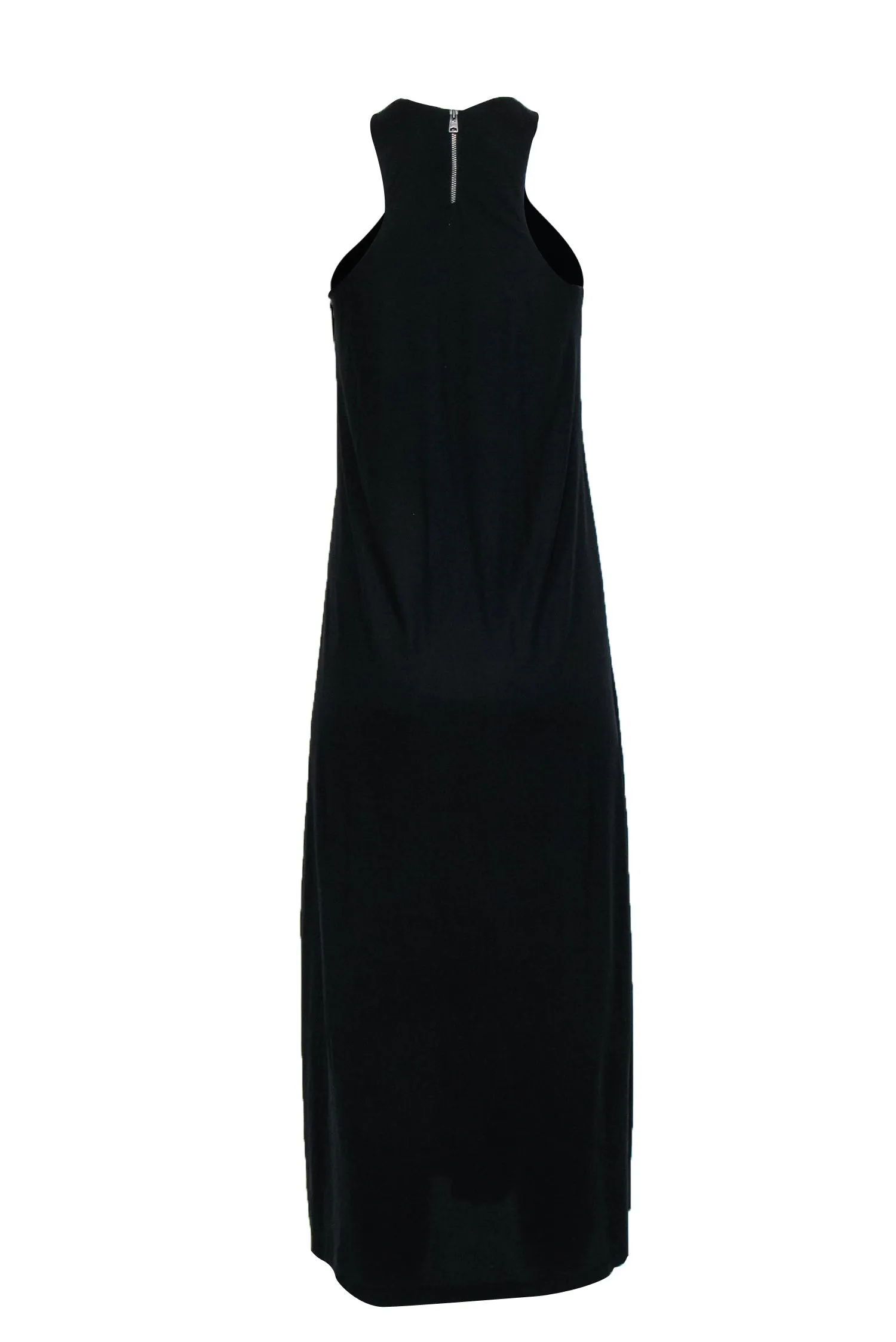 All Saints - Black Racer Top Maxi Dress Sz 2