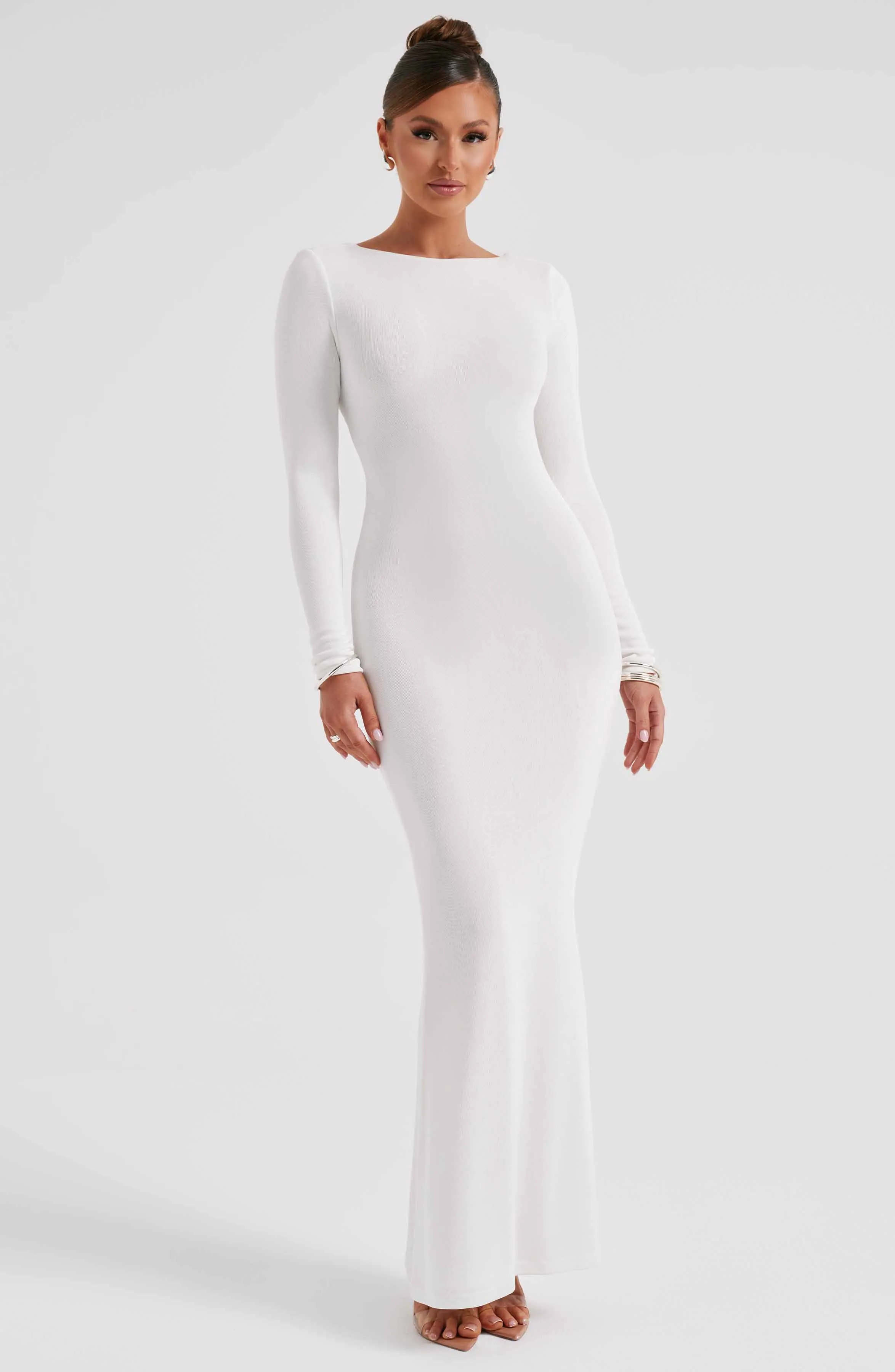 Anastassia Maxi Graceful Dress - Ivory