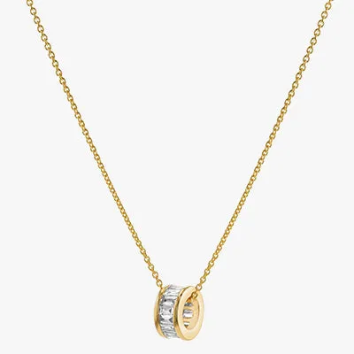 Baguette Diamond Loop Pendant