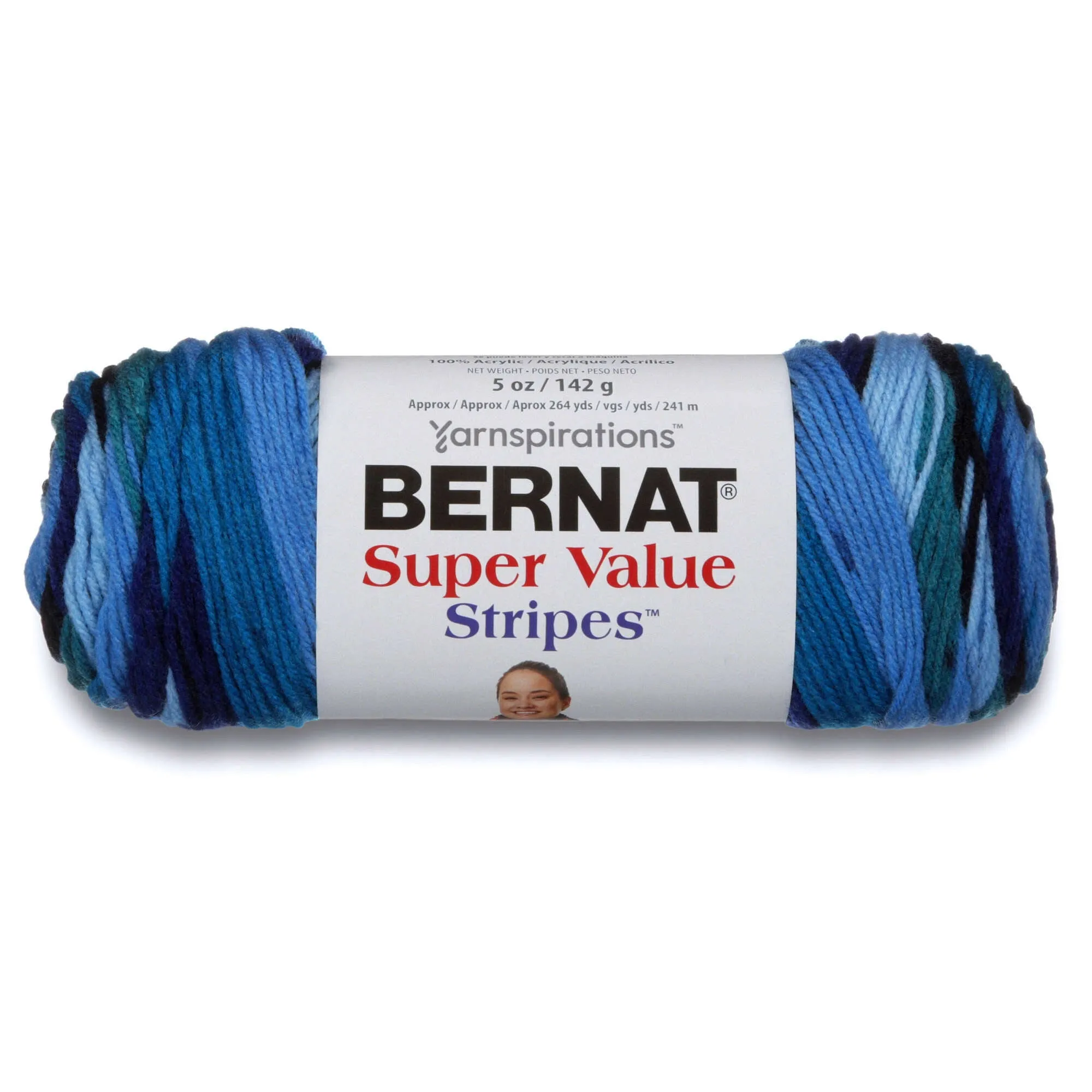 Bernat Super Value Stripes Yarn - Clearance Shades