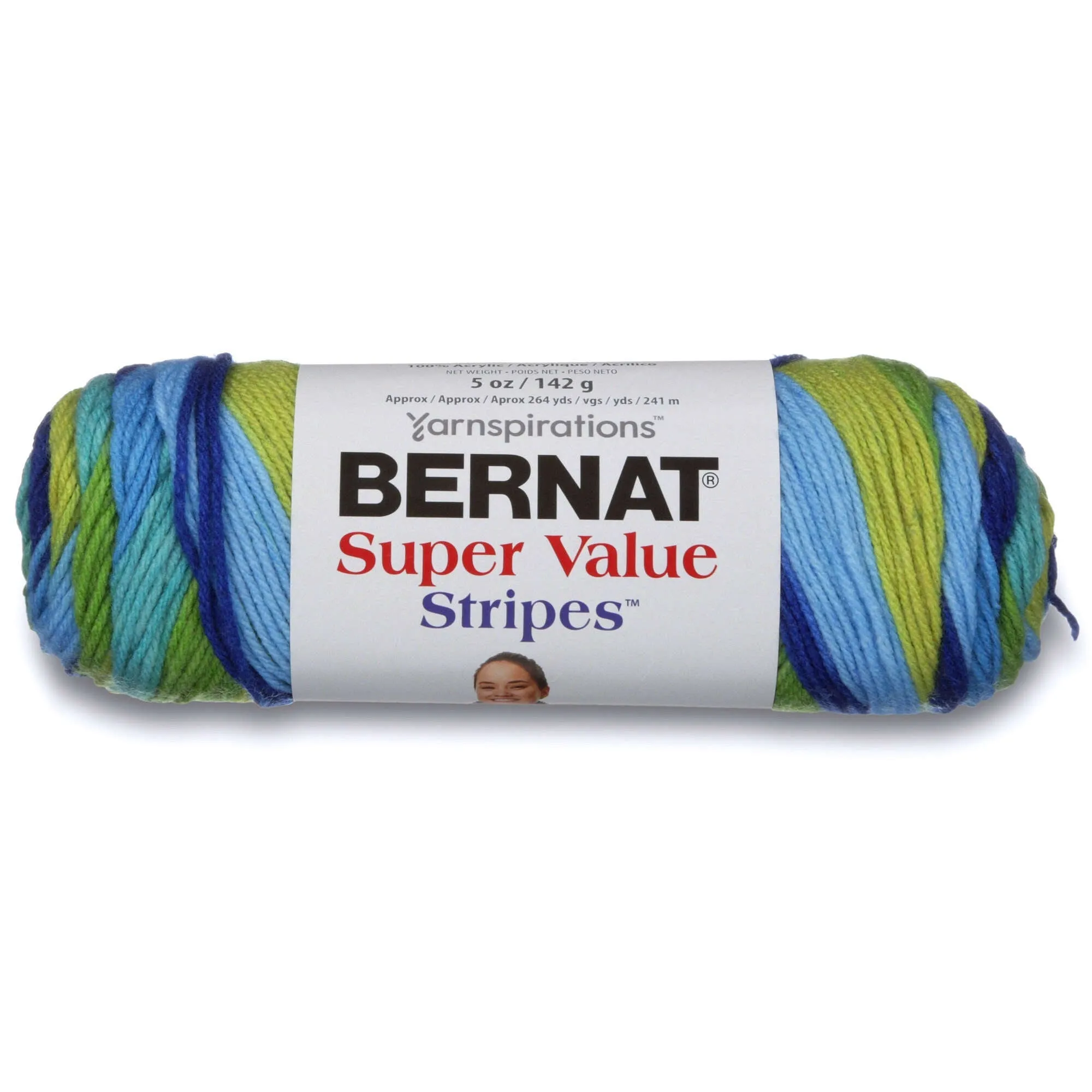 Bernat Super Value Stripes Yarn - Clearance Shades