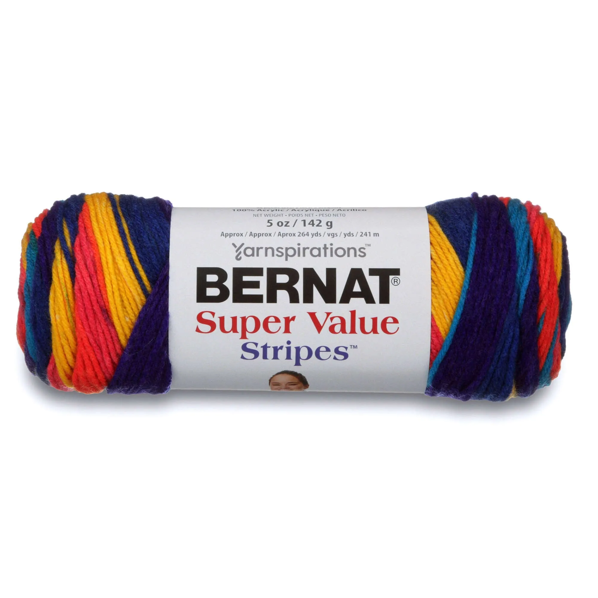 Bernat Super Value Stripes Yarn - Clearance Shades