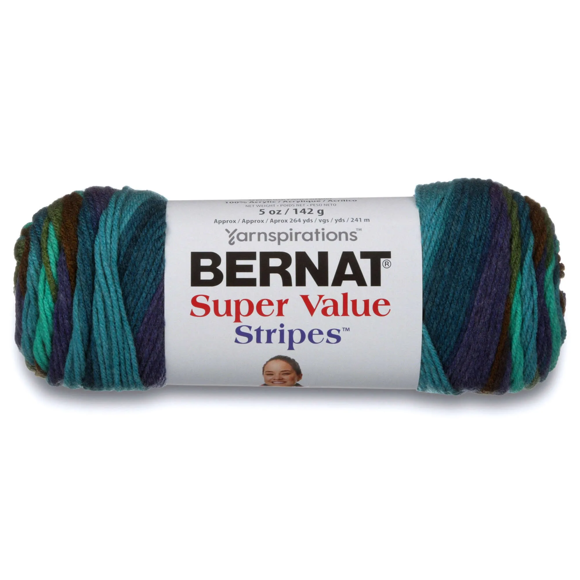 Bernat Super Value Stripes Yarn - Discontinued Shades