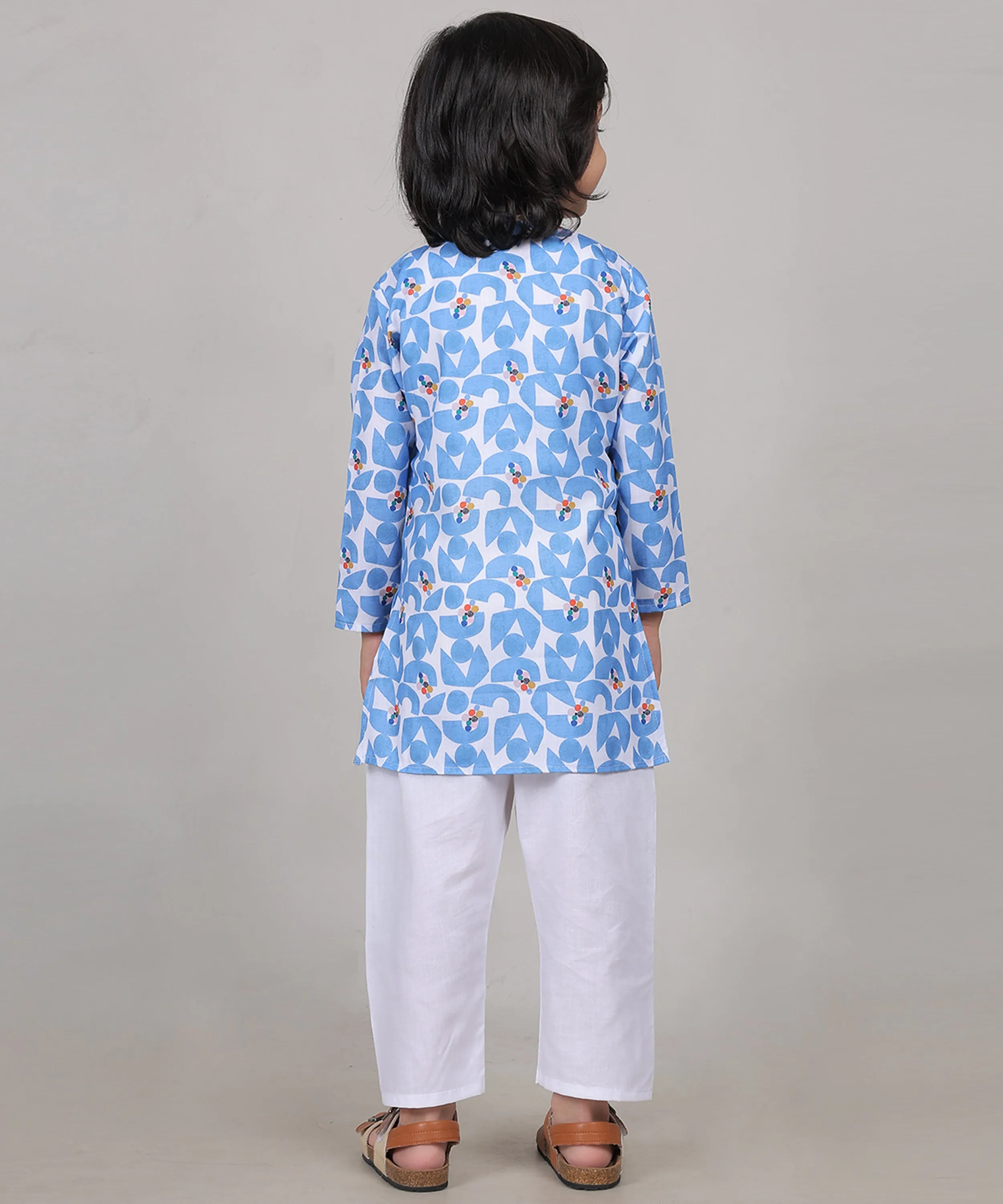 Bluebird Blossom Kurta Set (Unisex)