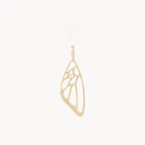 butterfly wing charm - 10k yellow gold