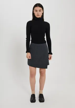 Cano short skirt - Dark grey melange