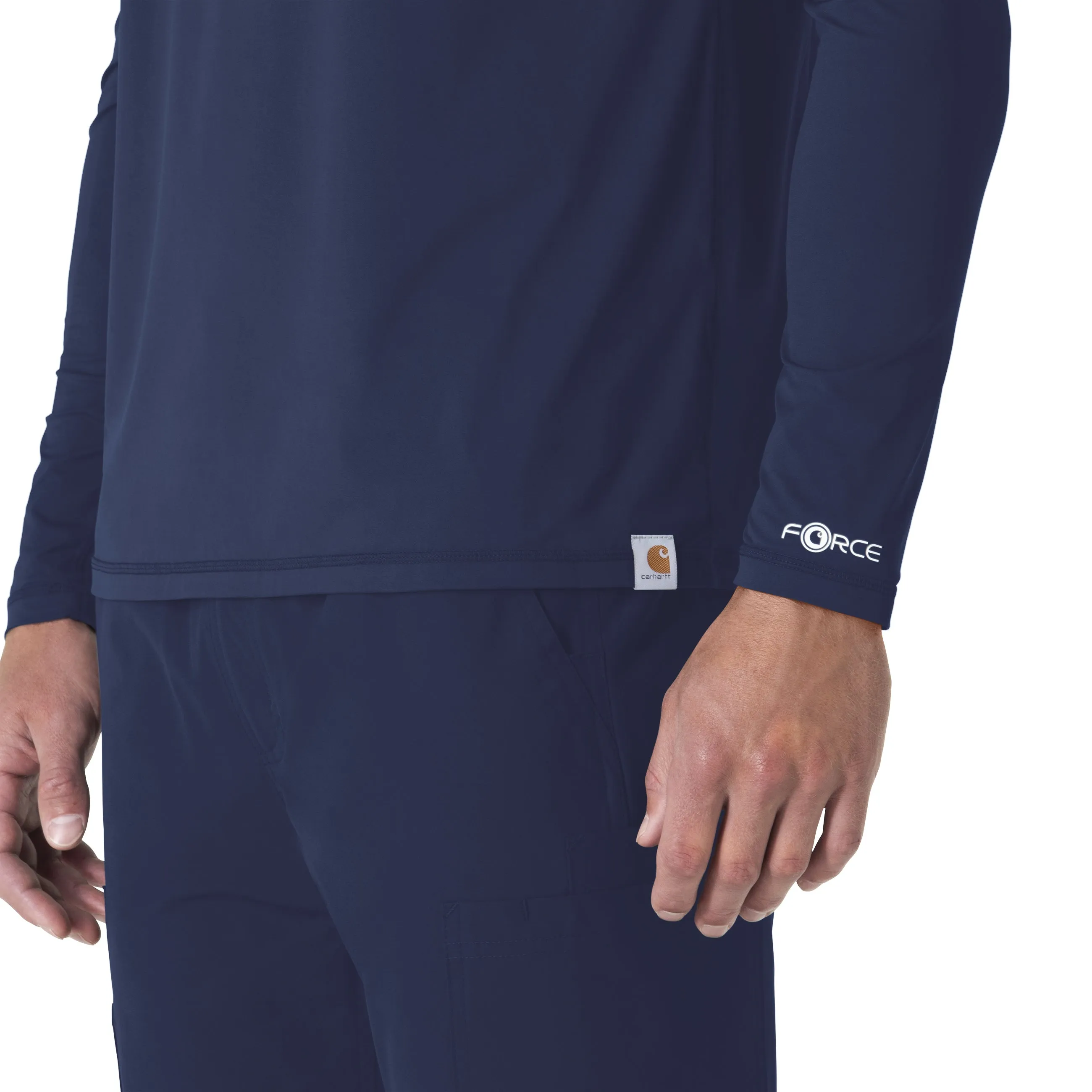 Carhartt Force Sub-Scrubs Men's Performance Long Sleeve Tee - Navy