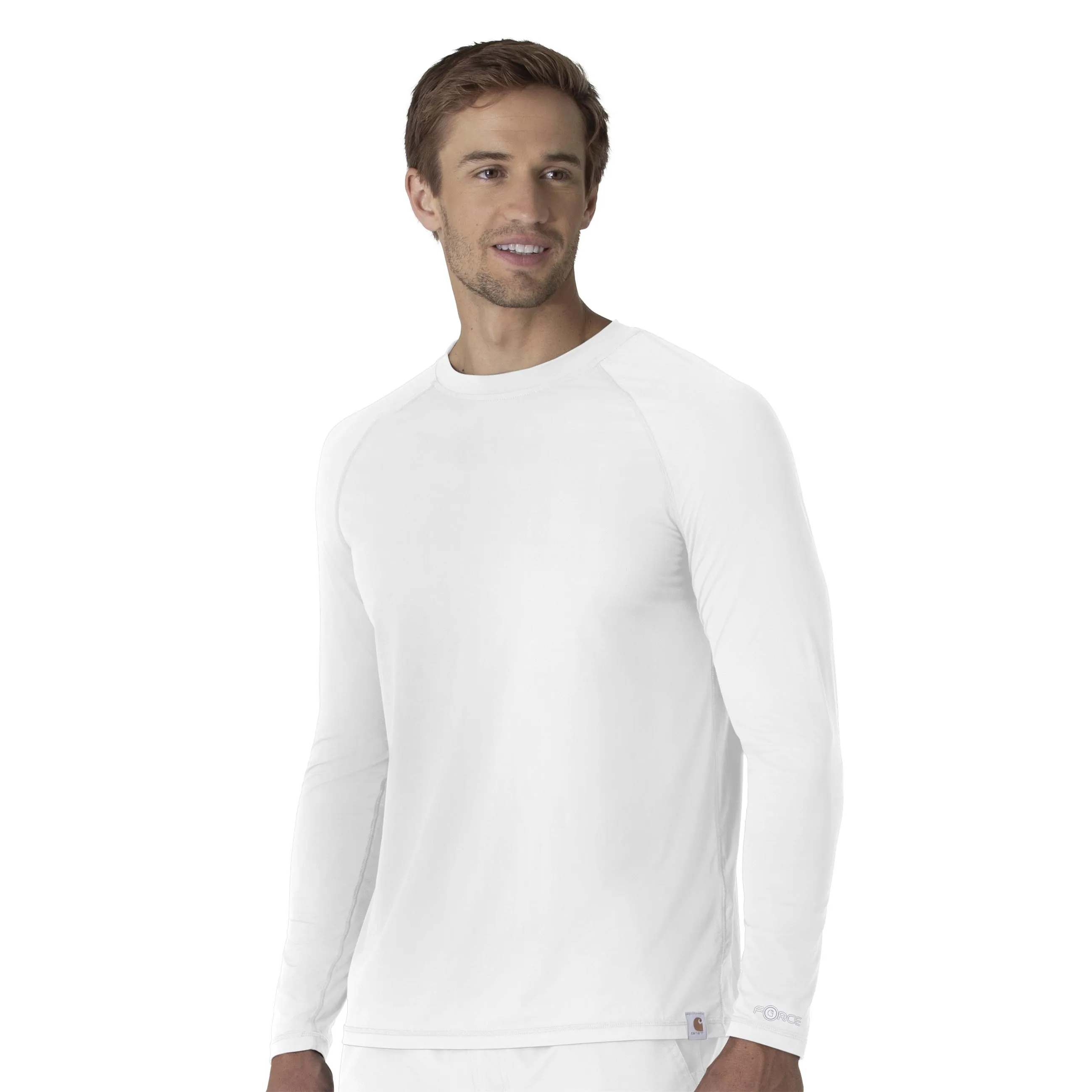 Carhartt Force Sub-Scrubs Men's Performance Long Sleeve Tee - White