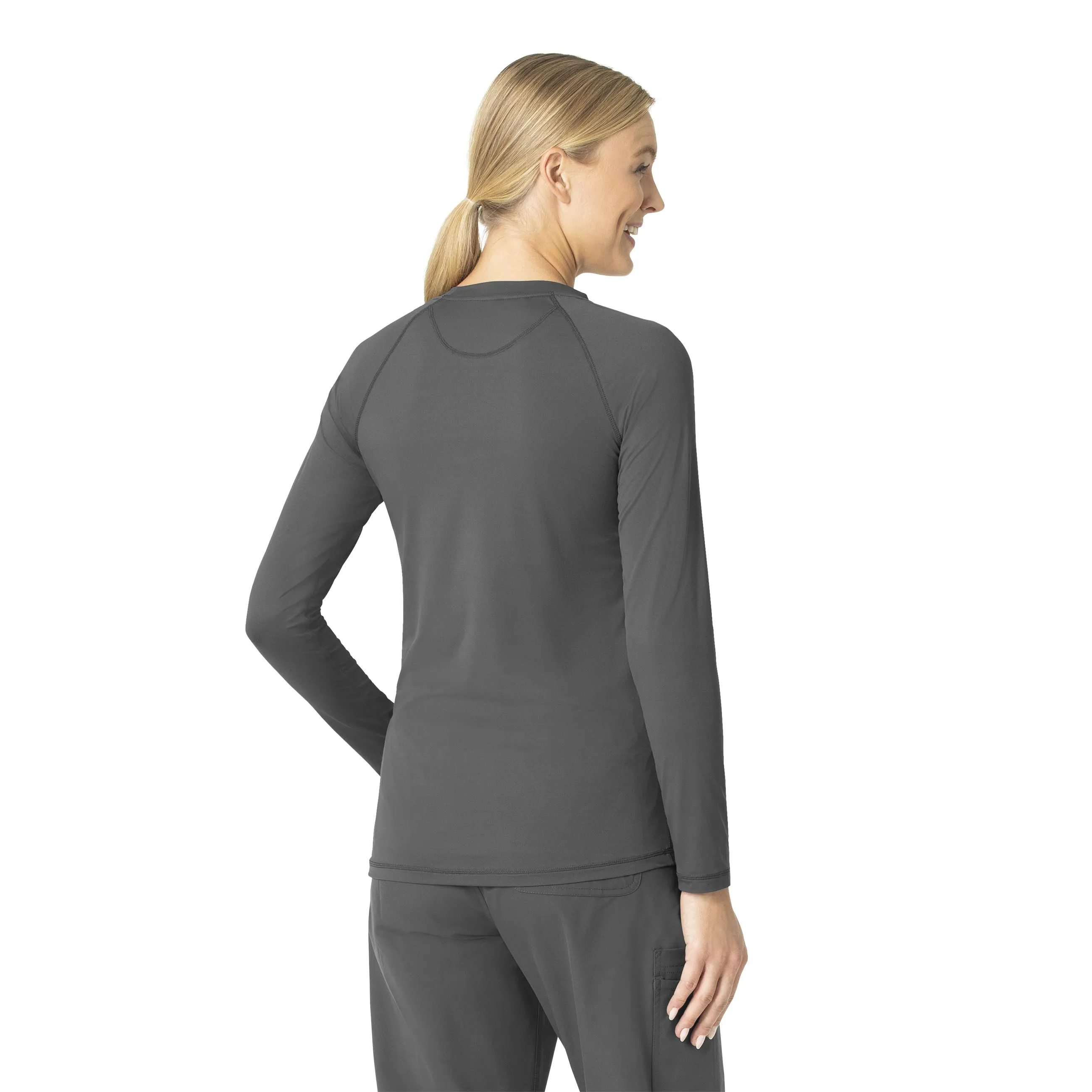 Carhartt Force Sub-Scrubs Women's Performance Long Sleeve Tee - Pewter