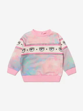 Chiara Ferragni Baby Girls Cloud Print Logo Sweatshirt