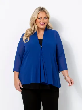 Cobalt Georgette Jacket