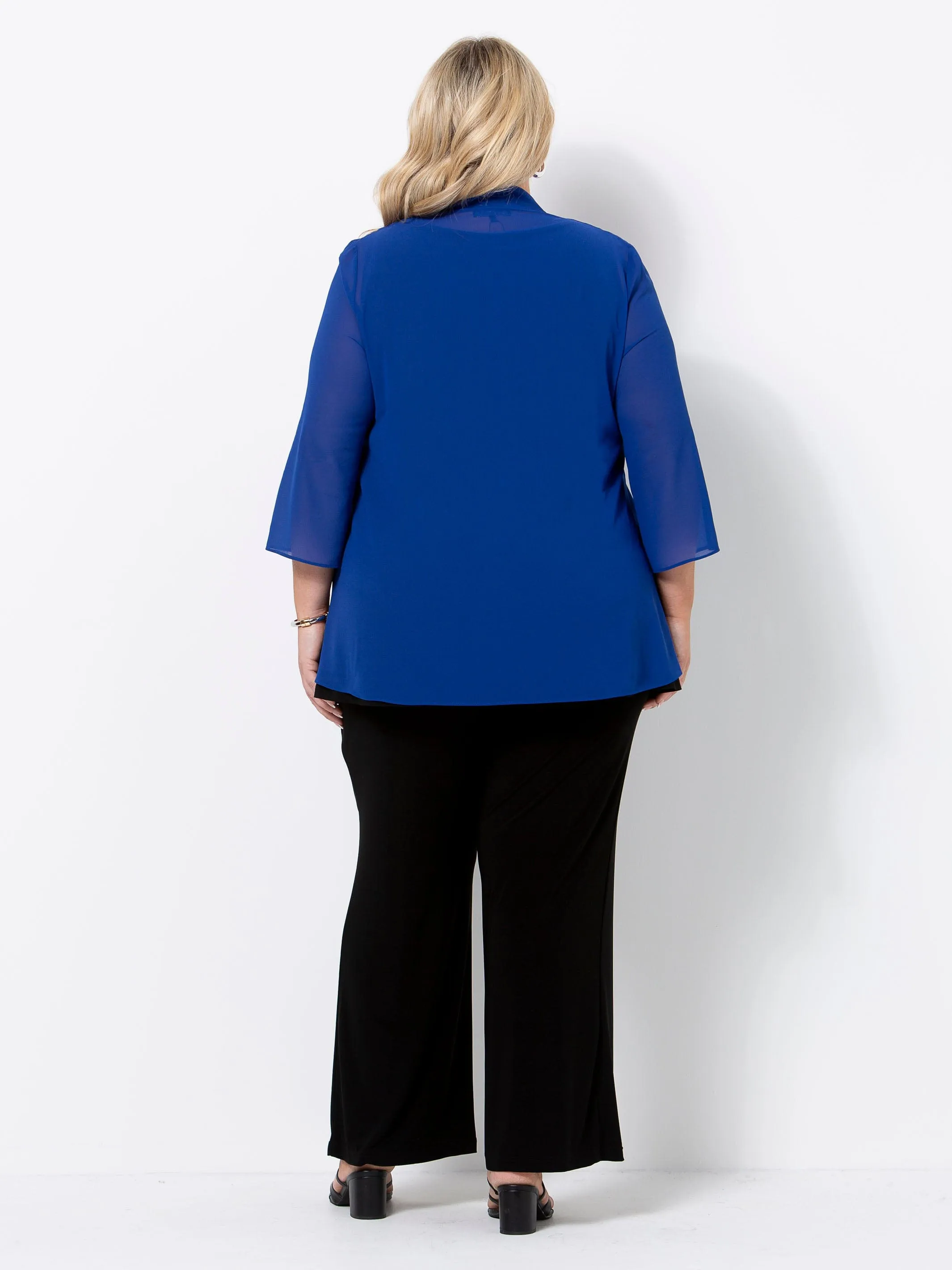 Cobalt Georgette Jacket