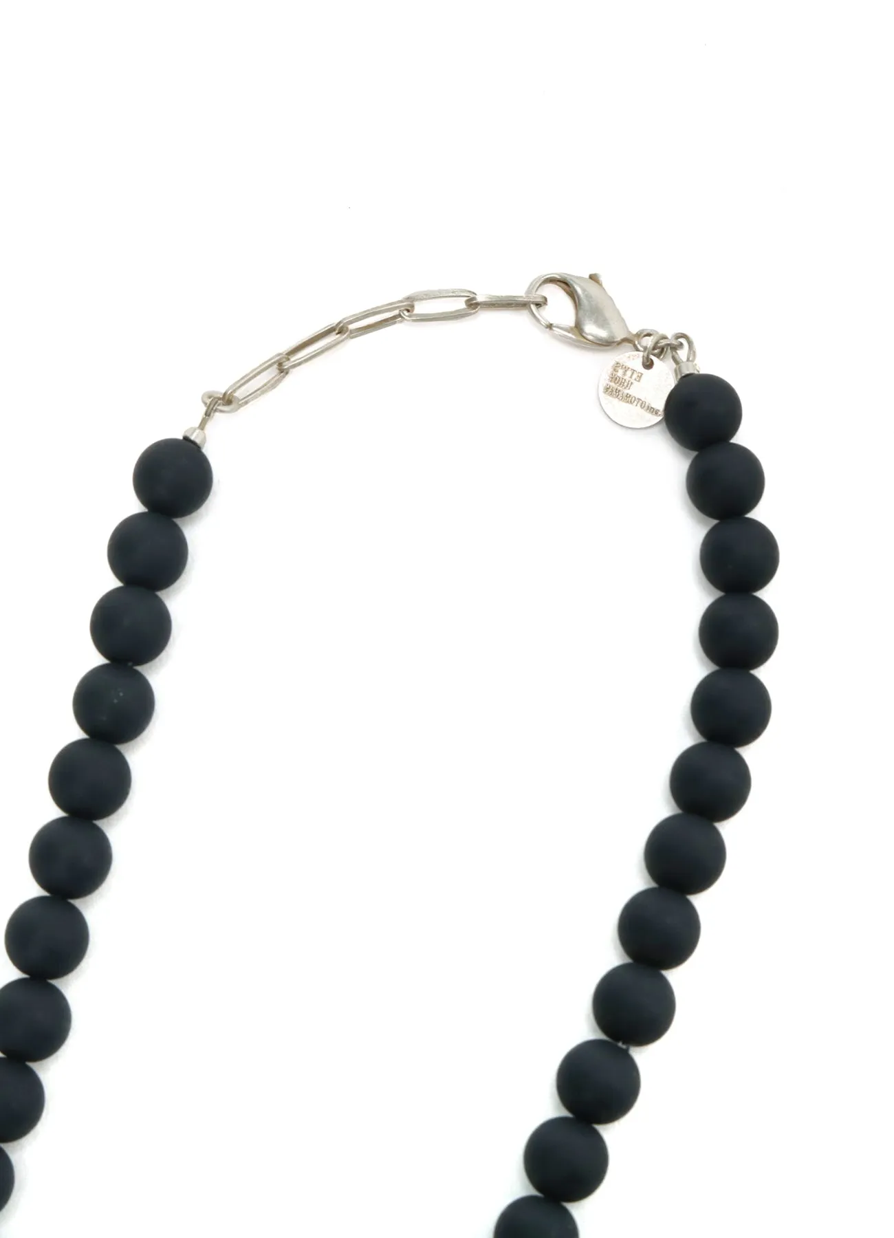 CRYSTAL   BLACK BEADS NECKLACE