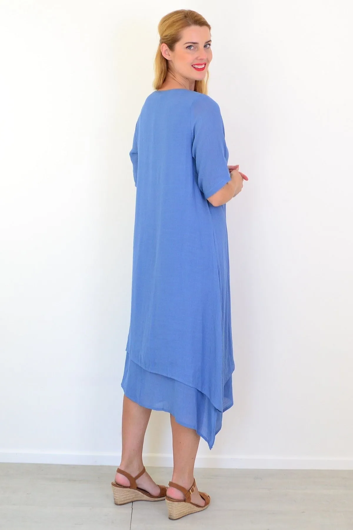 Denim Blue Summer Tunic Dress