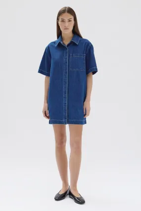 Denim Mini Shirt Dress