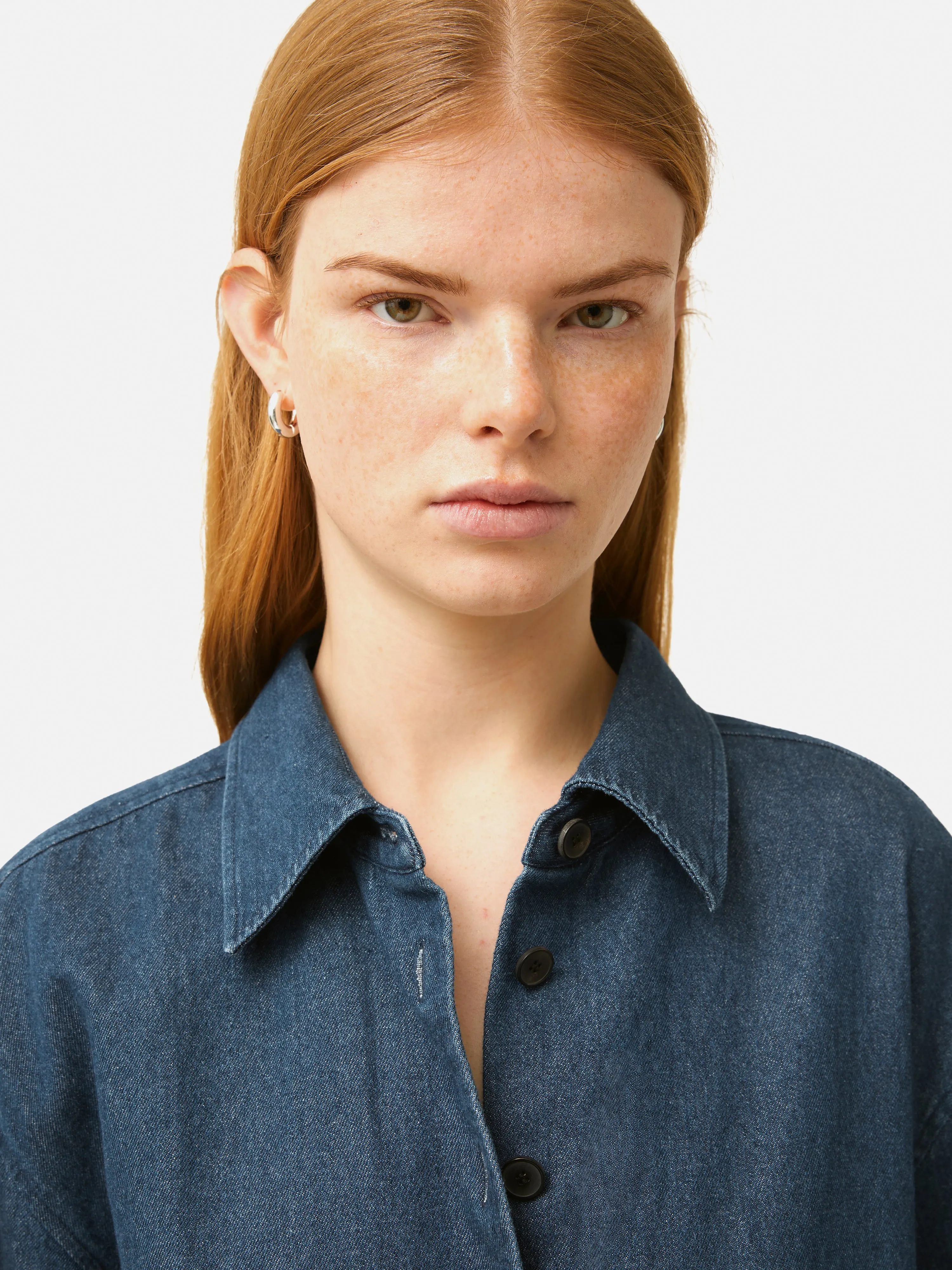 Denim Relaxed Shirt | Indigo