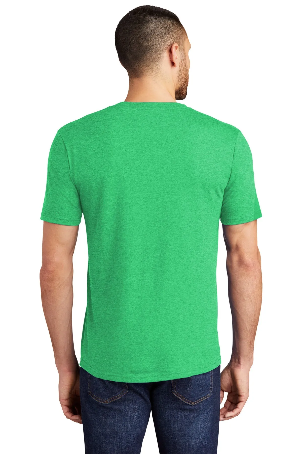 District Made Mens Perfect Tri Crew Tee's, Green Frost