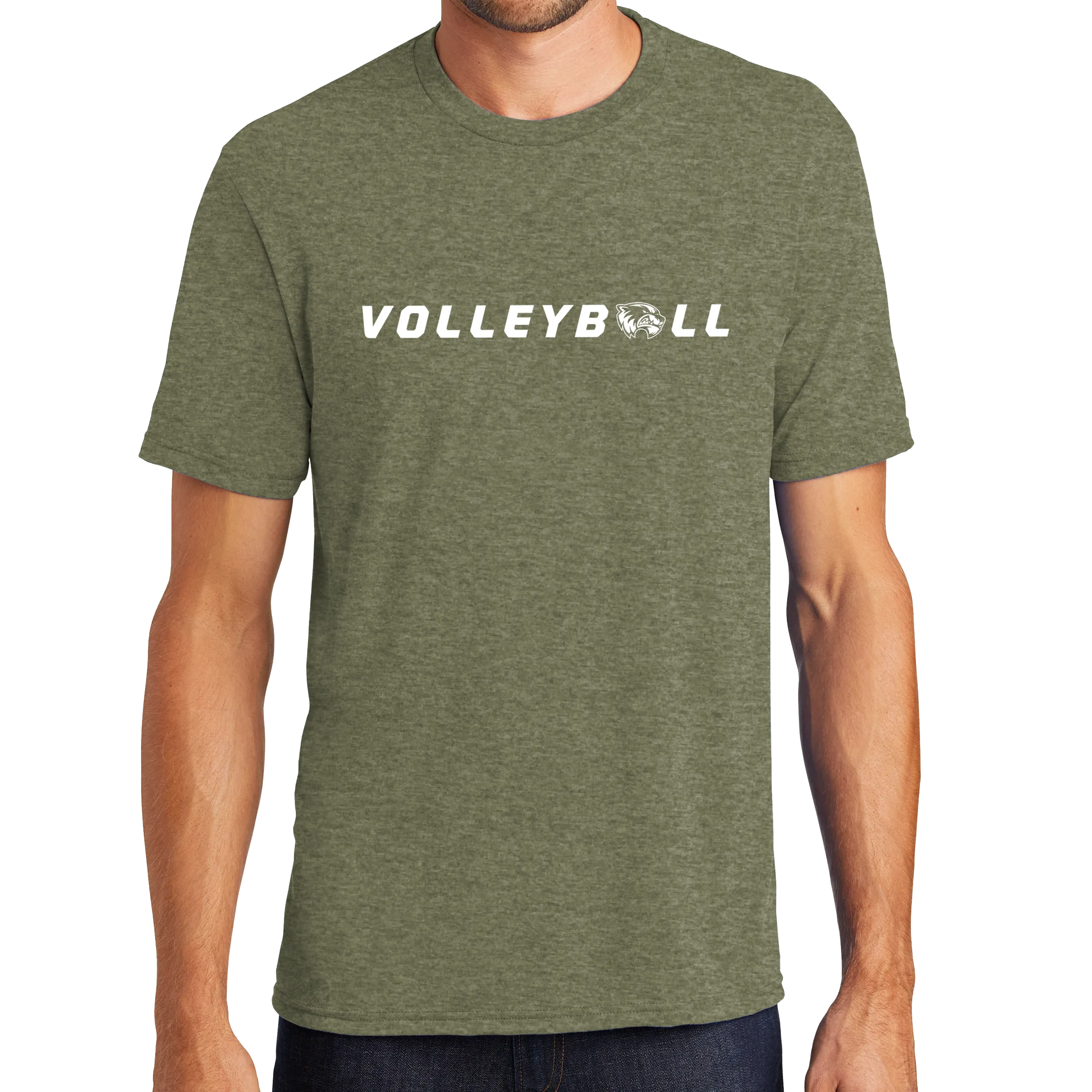 District Perfect Tri Tee - Volleyball Head