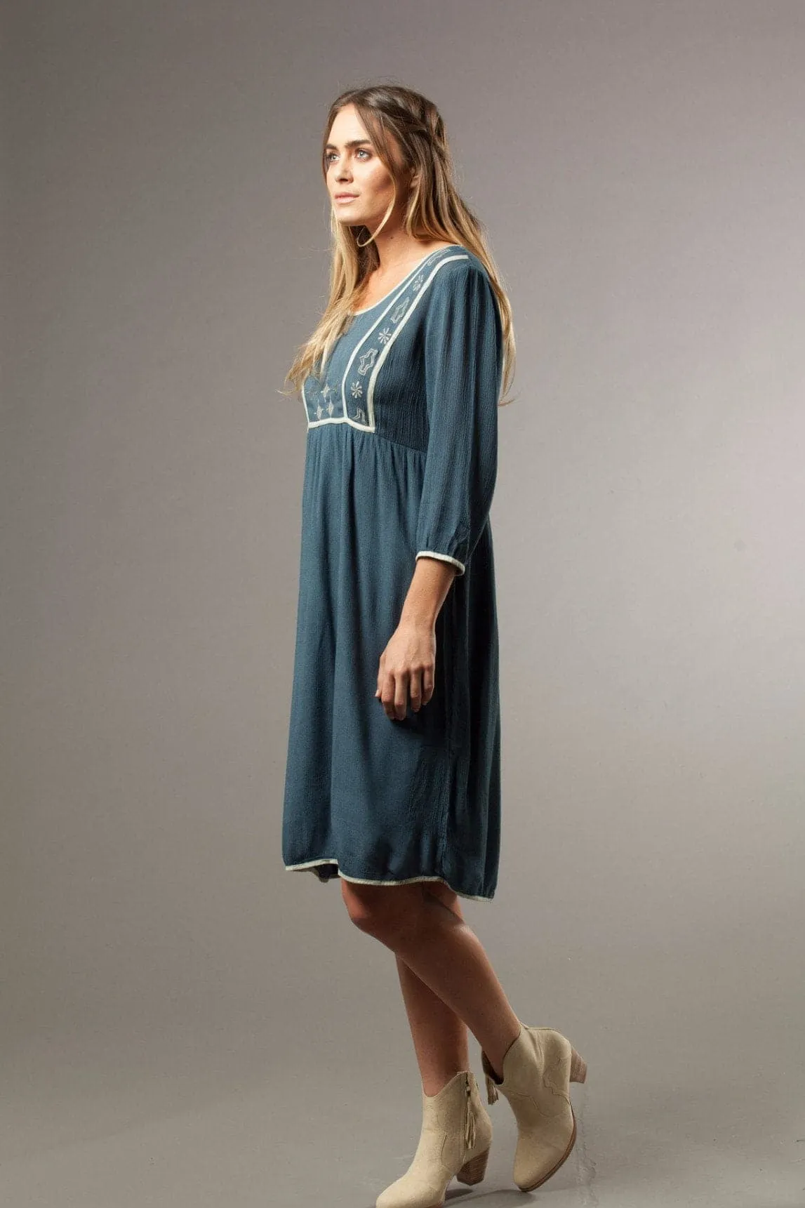 Dress in Vint Blue - Vanessa Dress