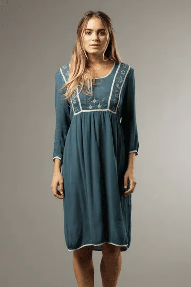 Dress in Vint Blue - Vanessa Dress