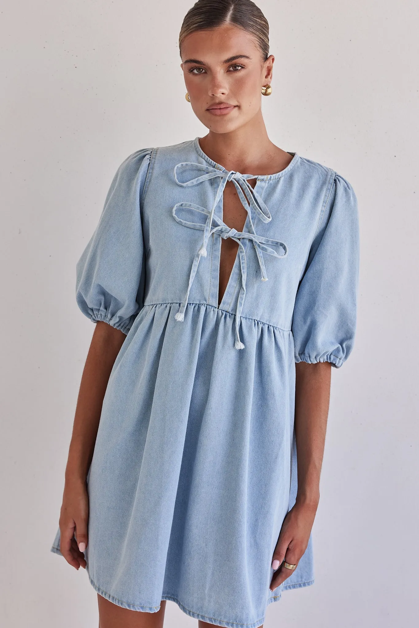 Dulcie Mini Dress (Light Blue)