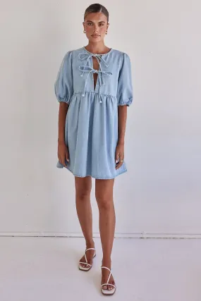 Dulcie Mini Dress (Light Blue)