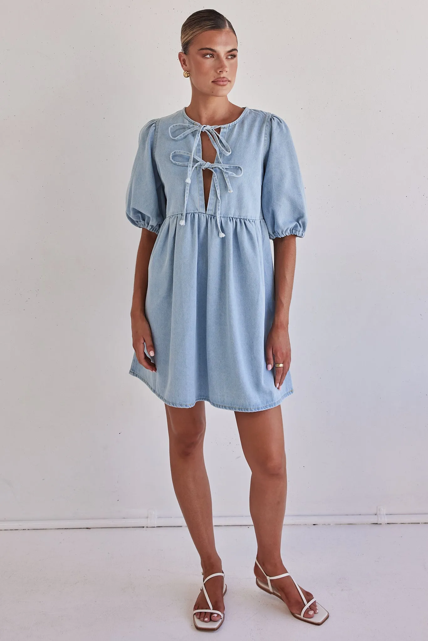 Dulcie Mini Dress (Light Blue)