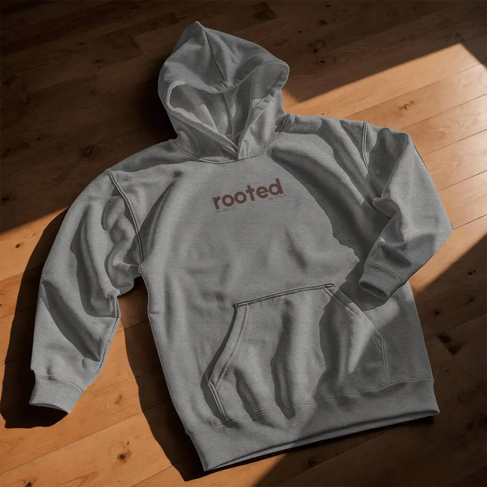 ELEVATED SPIRIT | ROOTED GROWING IN HIS GRACE YOUTH CHRISTIAN HOODIE