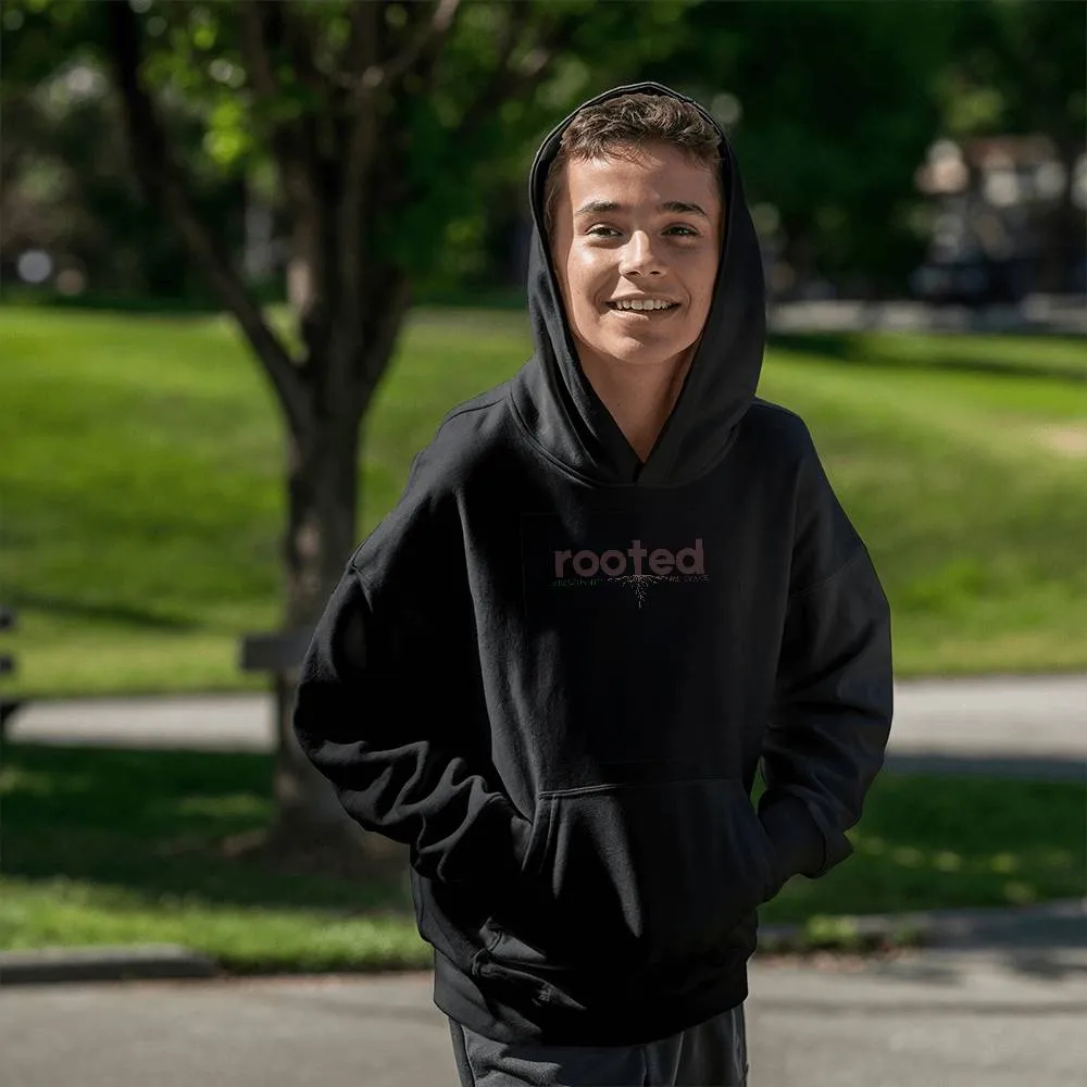 ELEVATED SPIRIT | ROOTED GROWING IN HIS GRACE YOUTH CHRISTIAN HOODIE