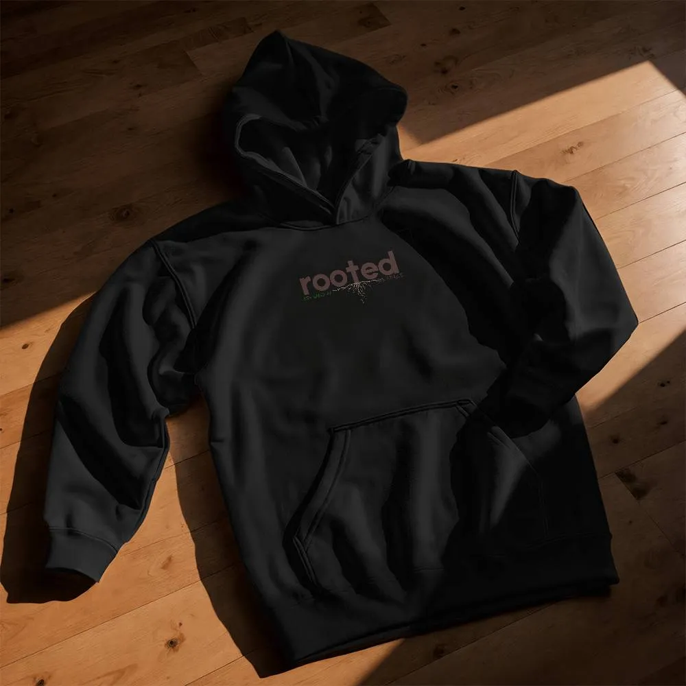 ELEVATED SPIRIT | ROOTED GROWING IN HIS GRACE YOUTH CHRISTIAN HOODIE