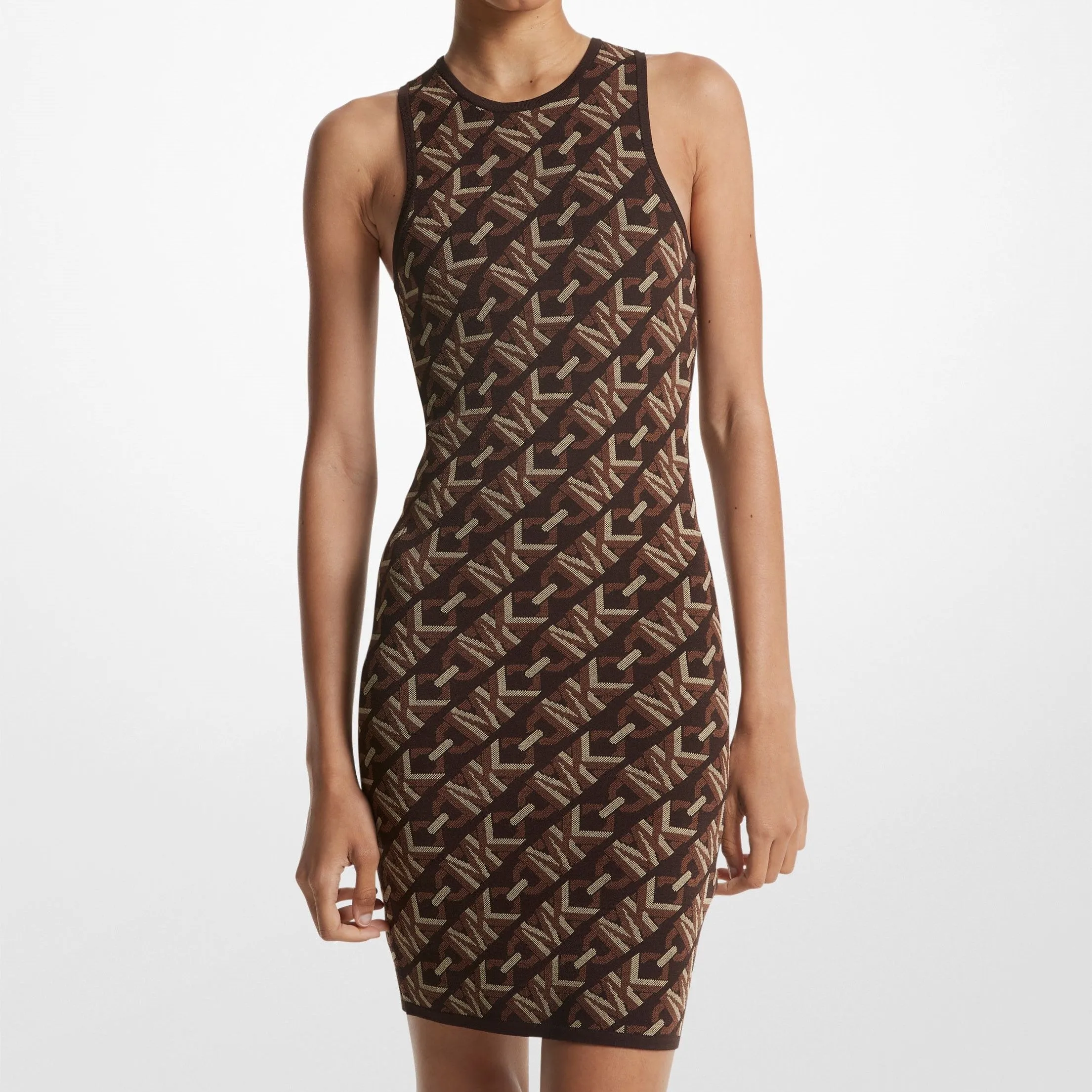 Empire Signature Logo Jacquard Tank Dress