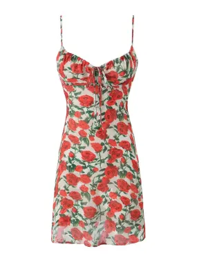 Enchanted Garden Rose Print Sundress