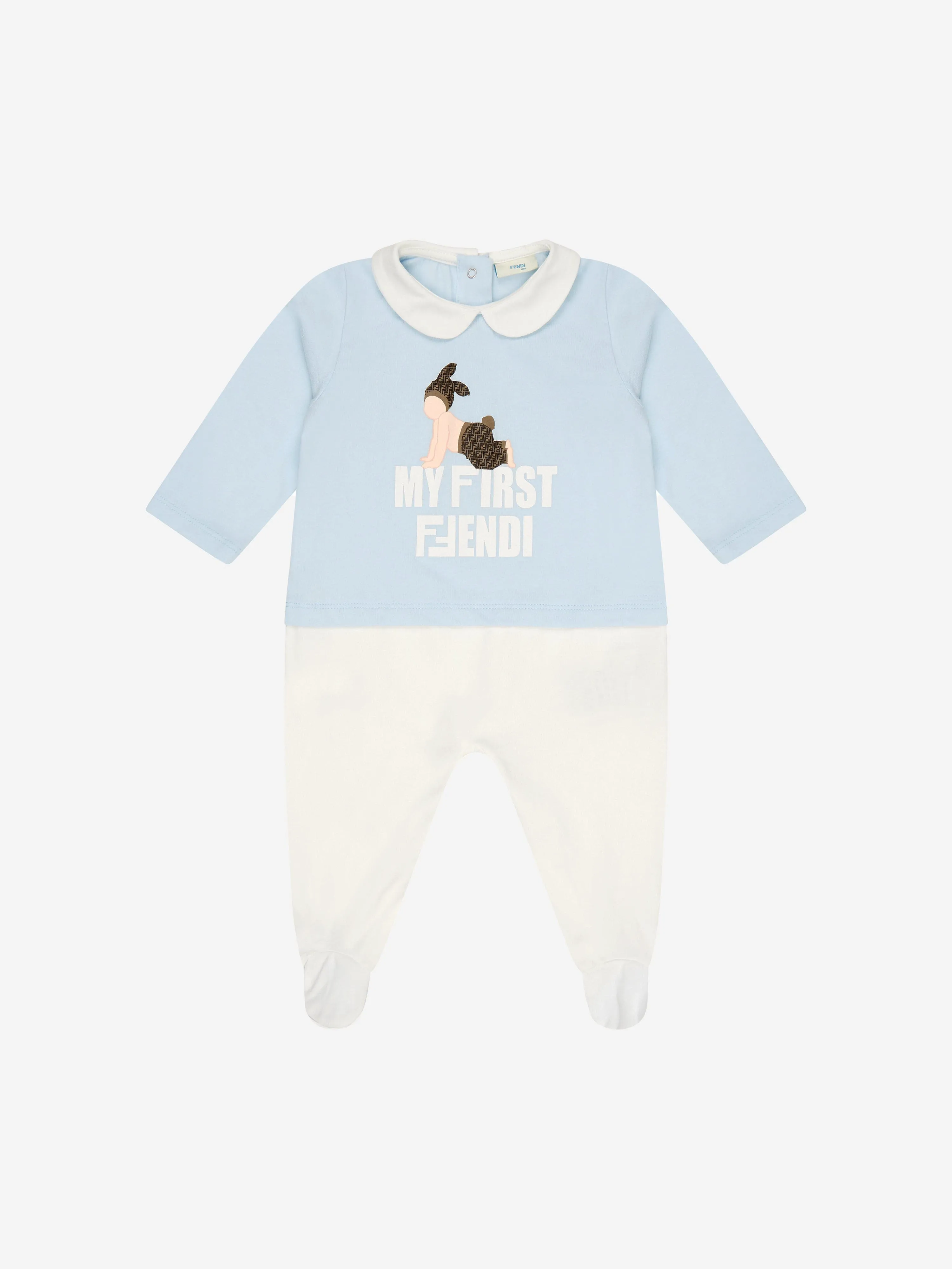 Fendi Fendi Boys Cotton Babygrow Gift Set