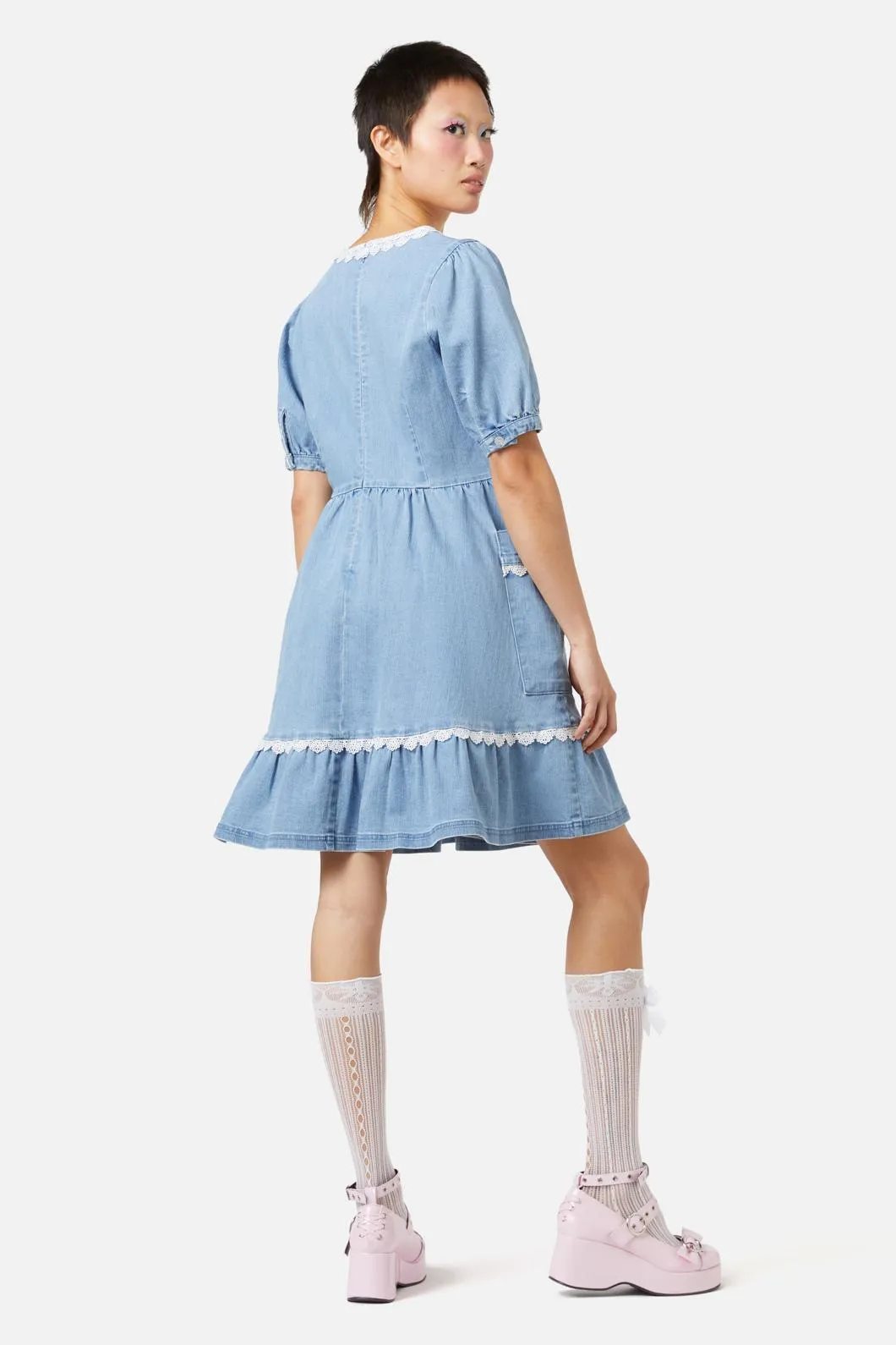 Field Shroom Denim Dress