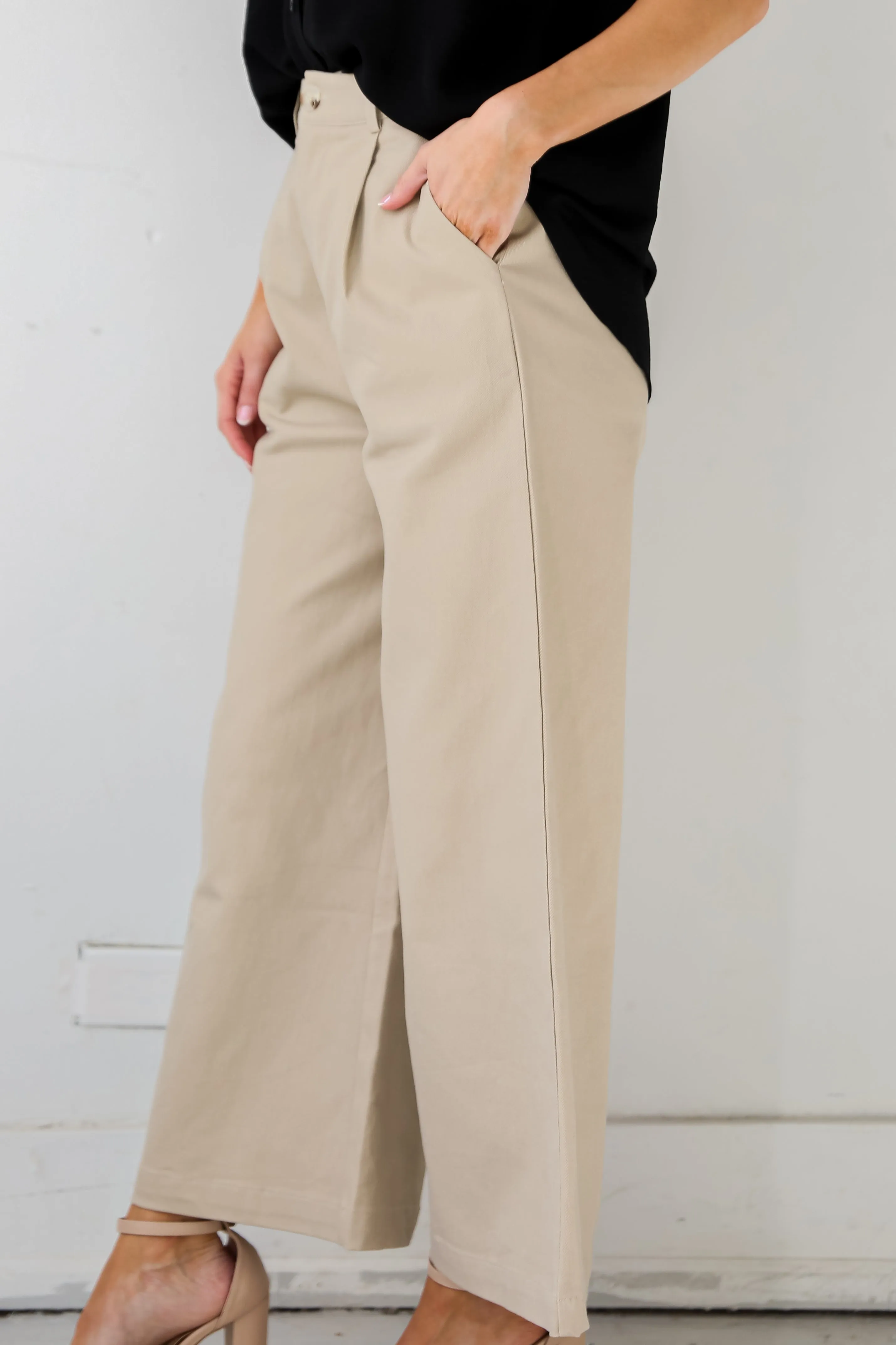 FINAL SALE - Confident Direction Wide Leg Pants