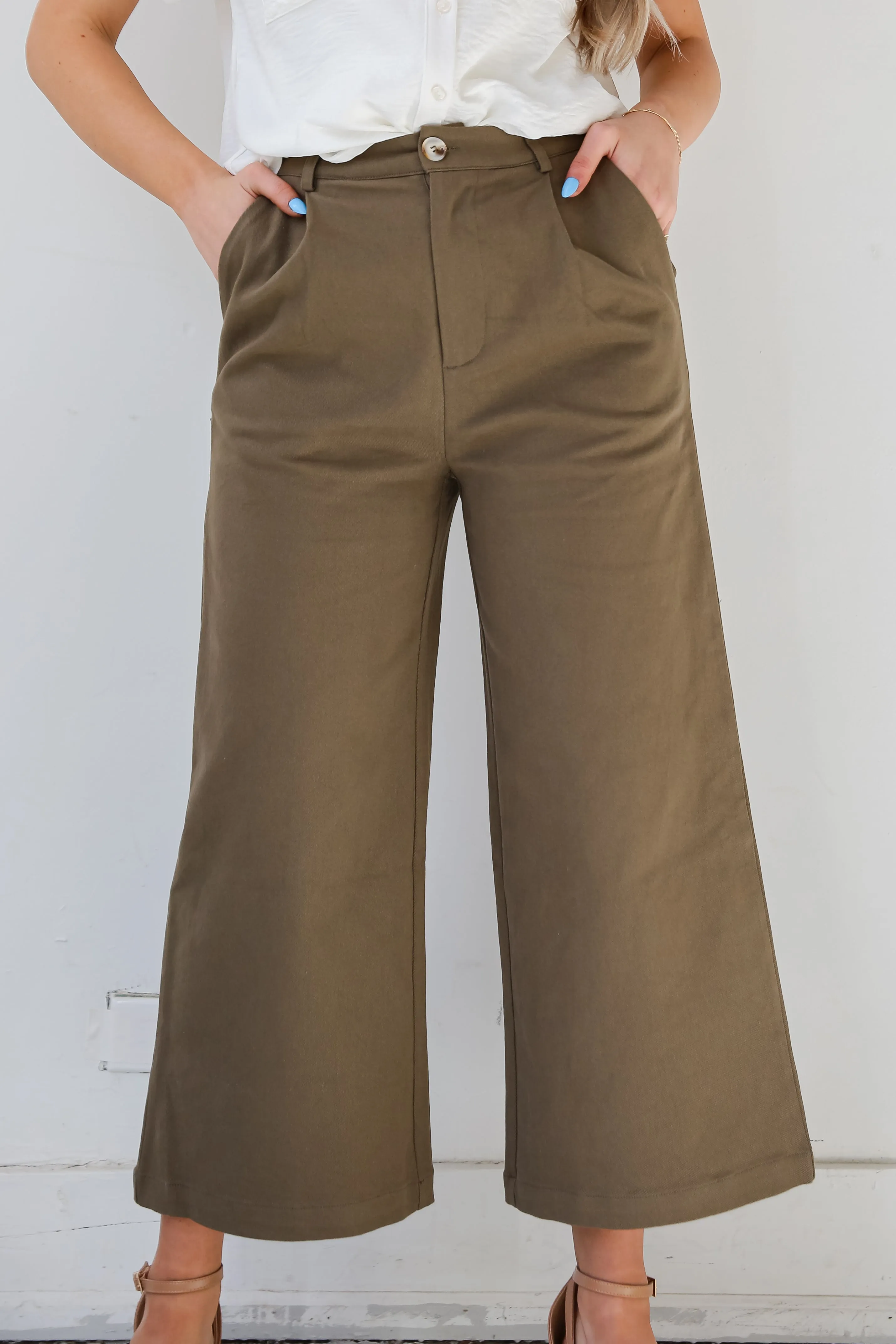 FINAL SALE - Confident Direction Wide Leg Pants