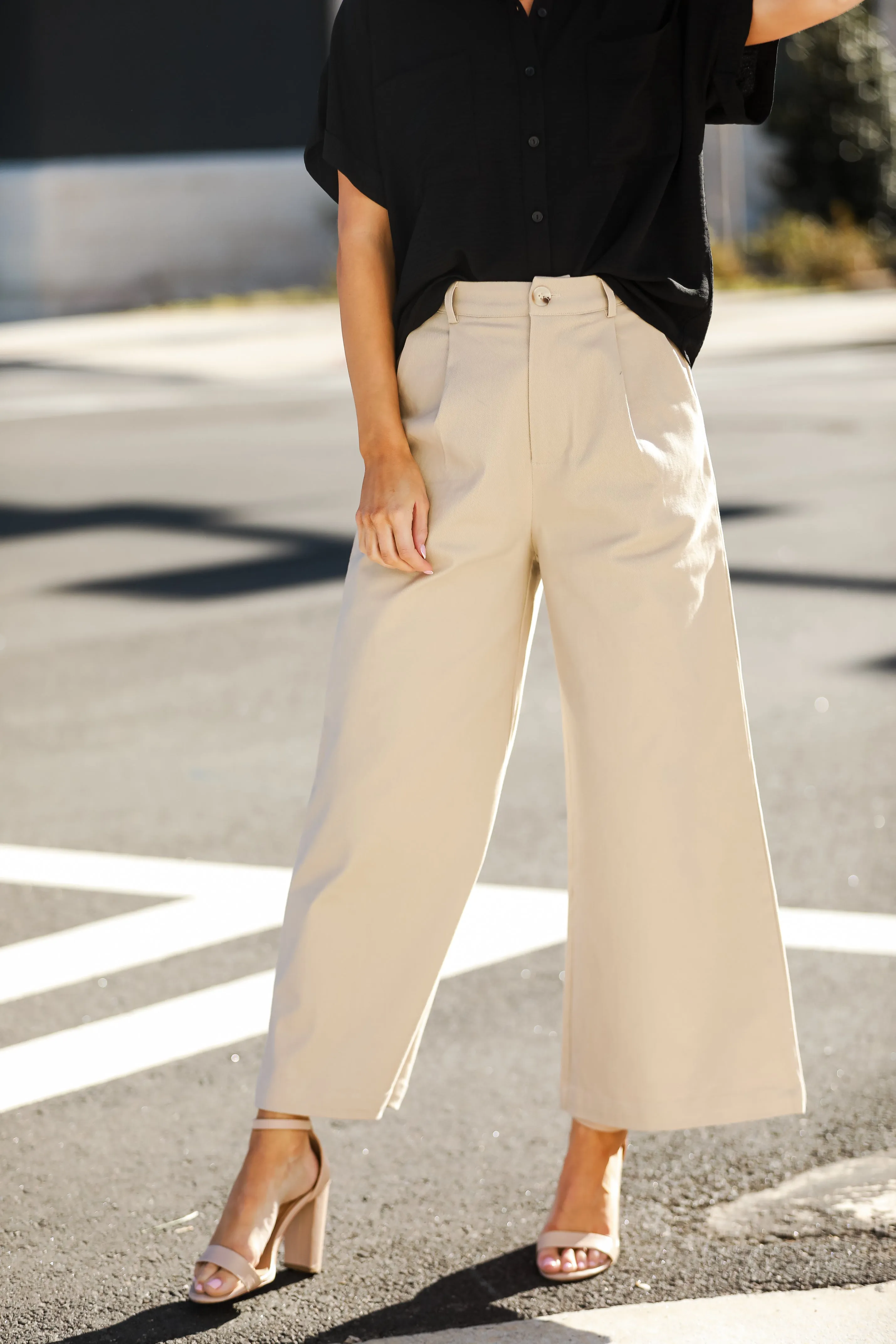 FINAL SALE - Confident Direction Wide Leg Pants