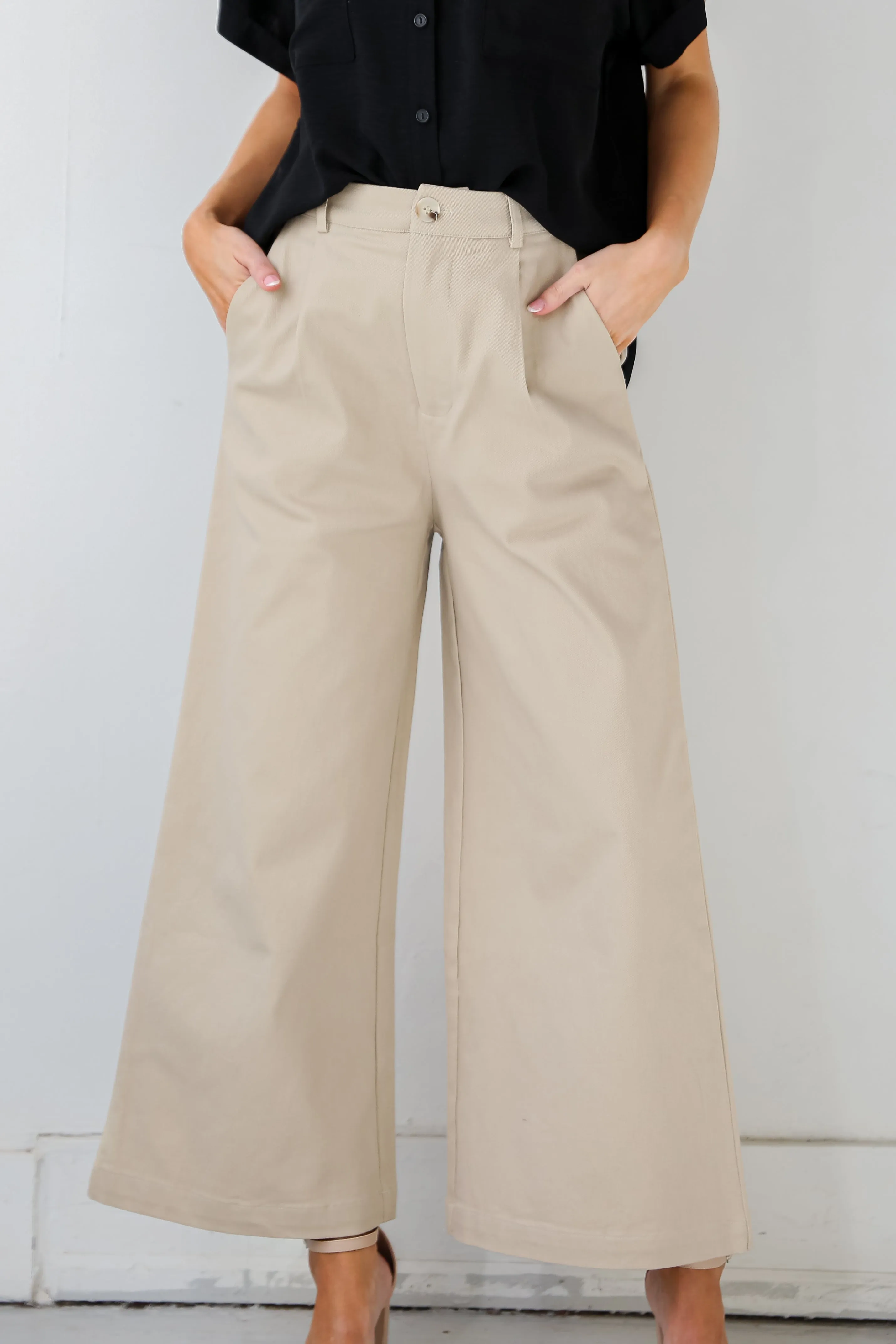 FINAL SALE - Confident Direction Wide Leg Pants