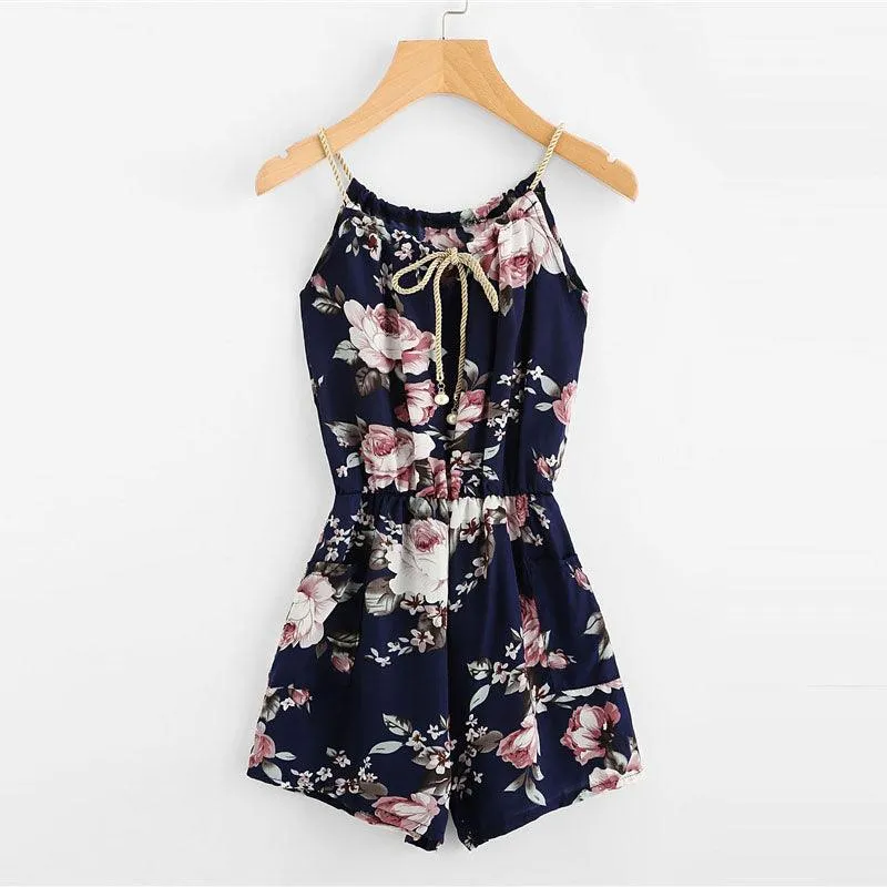 FLORAL SLEEVELESS ROMPER