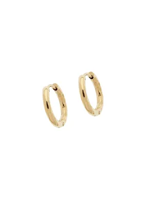 Gold Texture Huggy Hoop Earrings