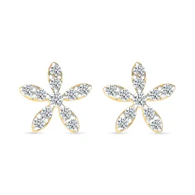 Grace Floral Diamond Earrings