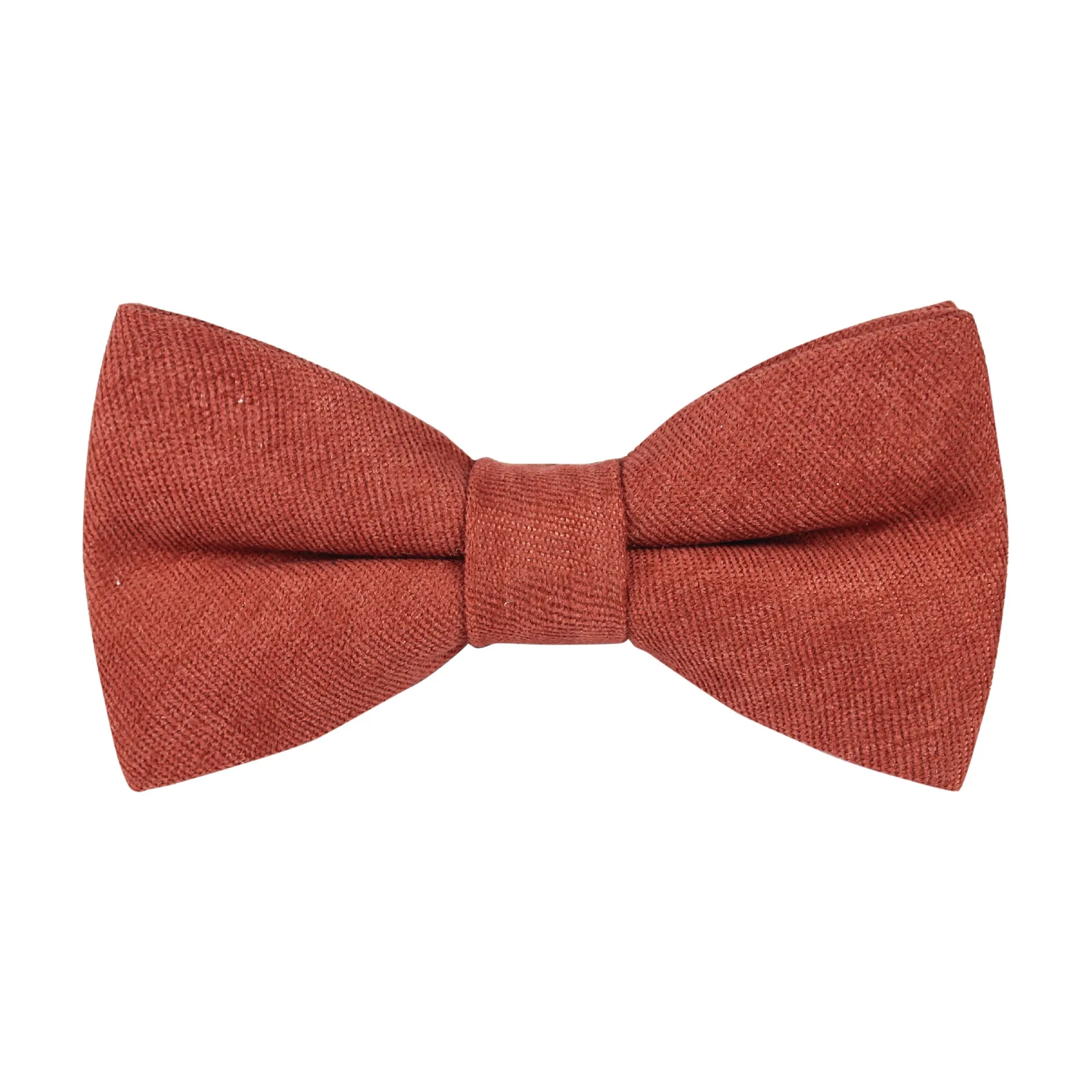 Grace Terracotta Cotton Blend Bow Tie