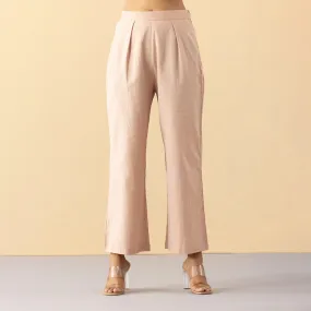 High Waist Cotton Pants |  Dusty Pink