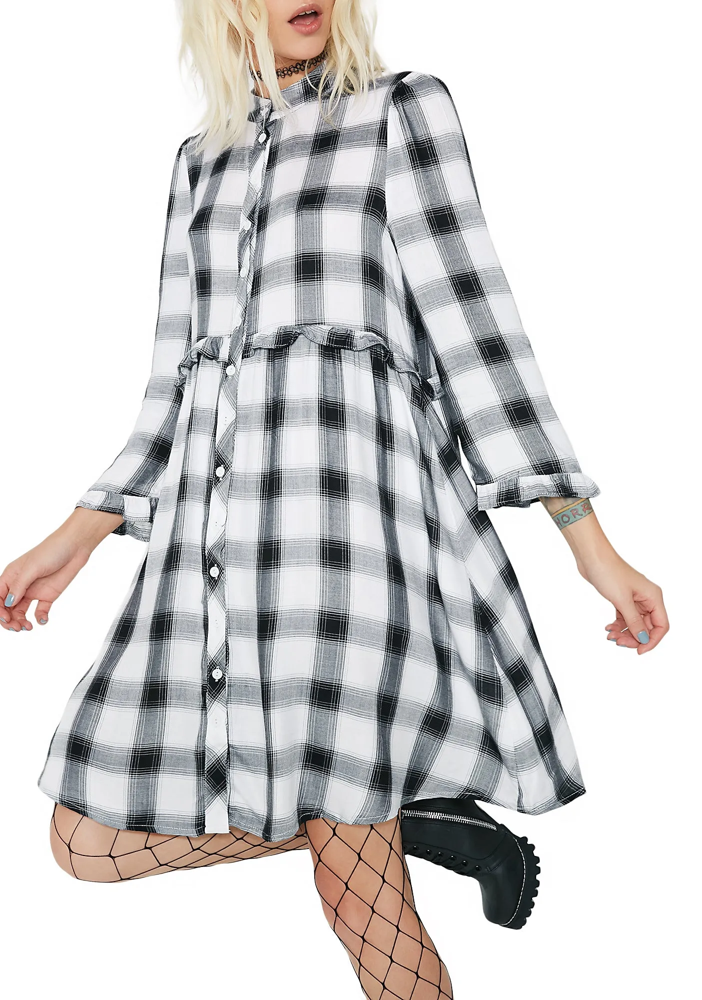 Honor Roll Button Up Dress