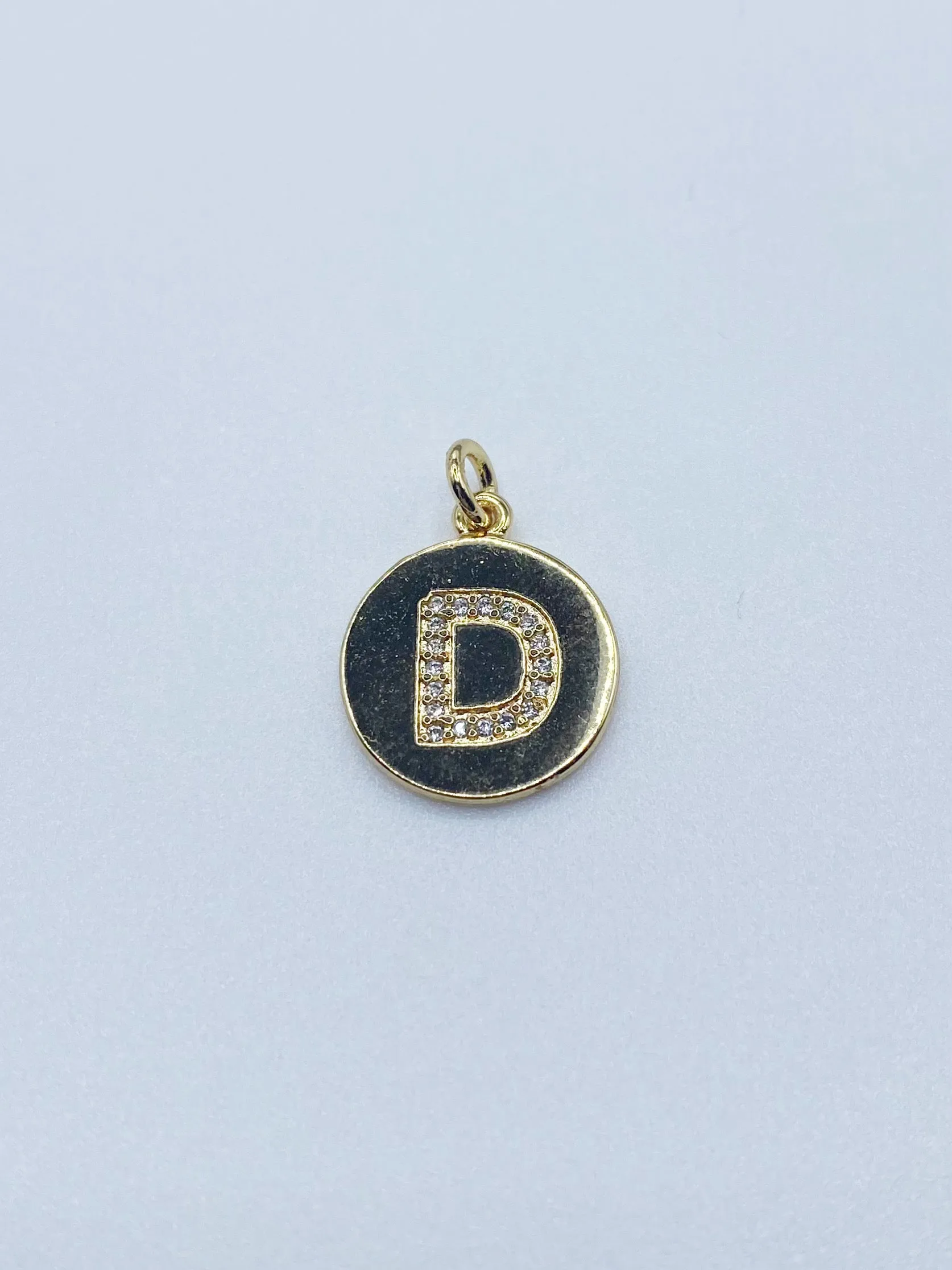 Initial Charm - Pave Circle