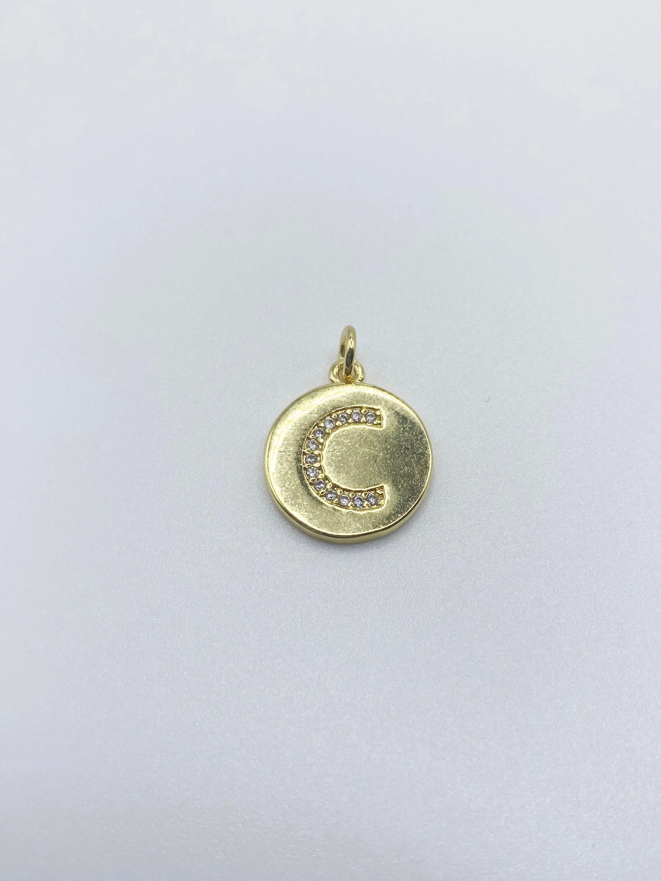 Initial Charm - Pave Circle