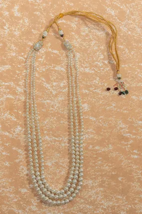 Ivory Three Layered Pearl Mala